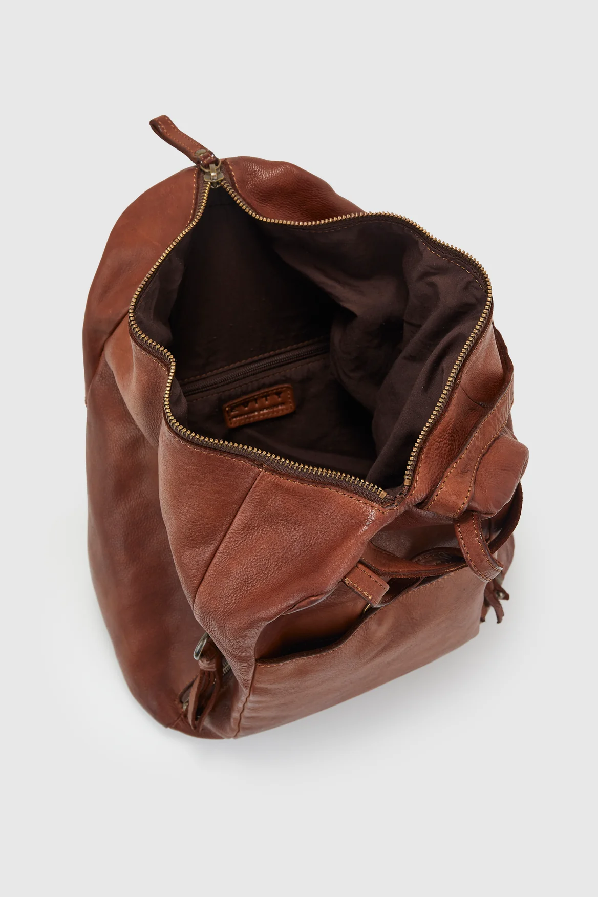 Ari Leather Tassel Backpack - Image 3