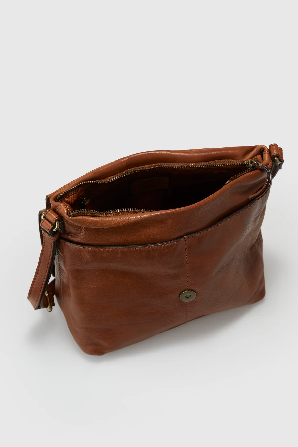 Maya Leather Flap Crossbody Bag - Image 3